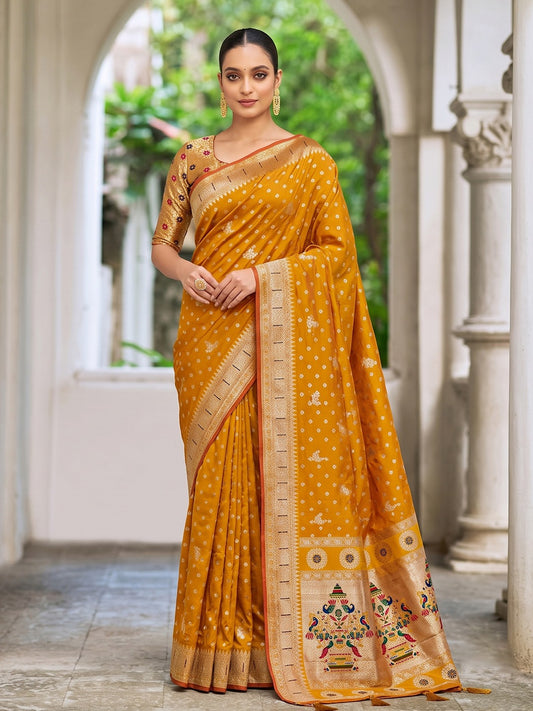 Semi Kanjivaram Banarasi Silk Sarees