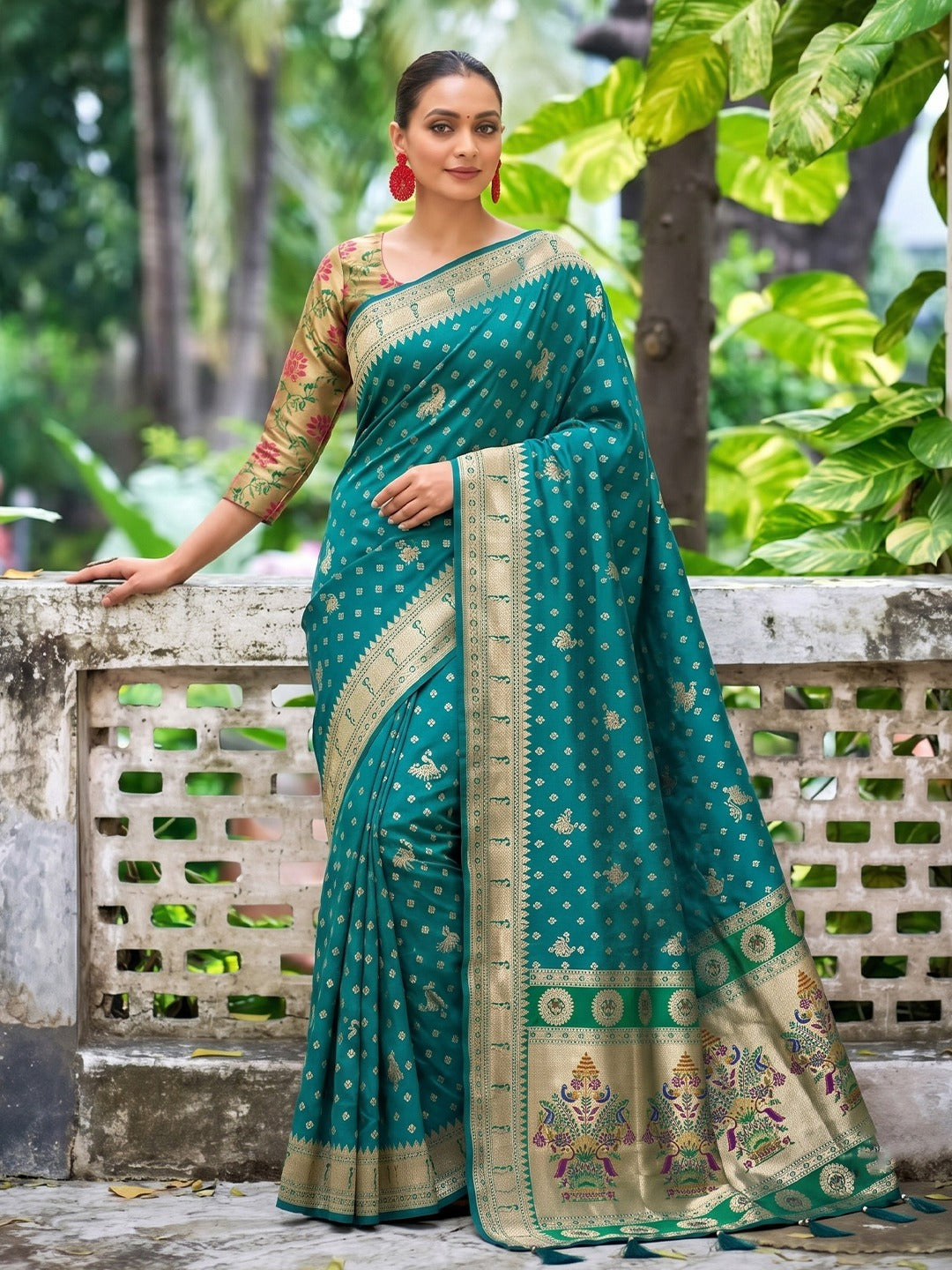 Semi Kanjivaram Banarasi Silk Sarees