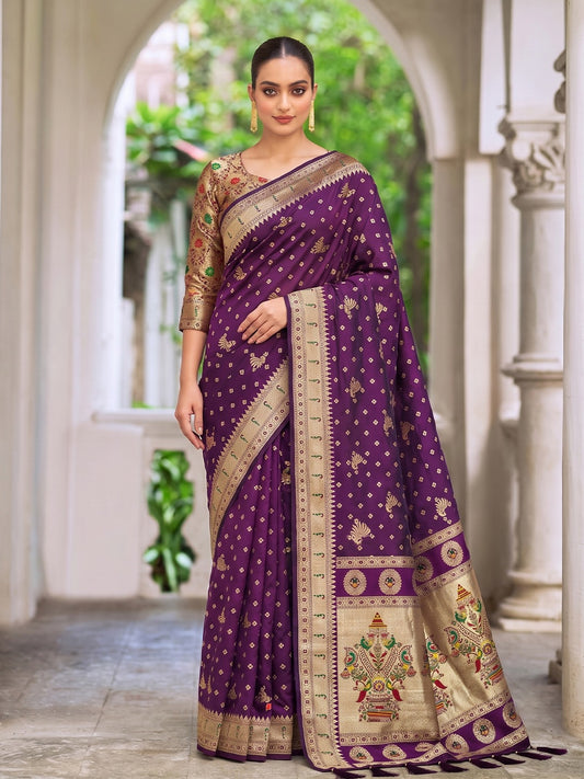 Semi Kanjivaram Banarasi Silk Sarees