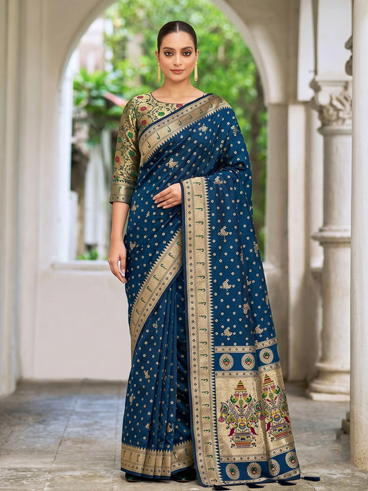 Semi Kanjivaram Banarasi Silk Sarees