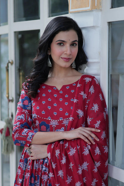 Readymade Soft Pure Cotton Three-Piece Suits