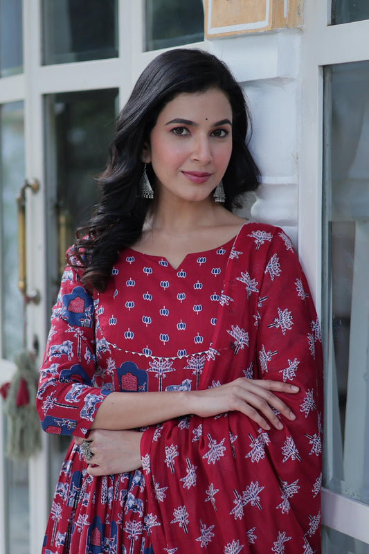 Readymade Soft Pure Cotton Three-Piece Suits