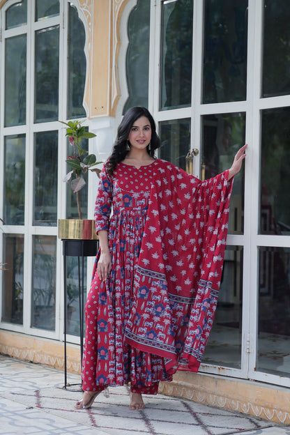 Readymade Soft Pure Cotton Three-Piece Suits
