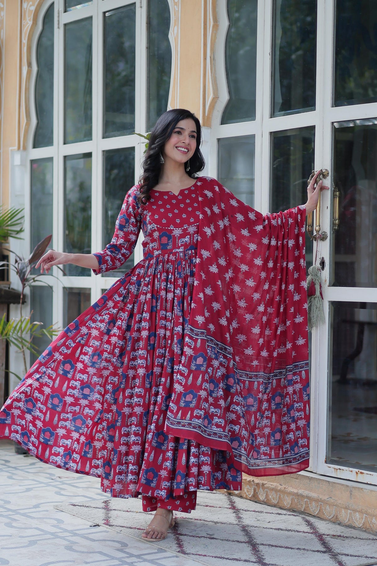 Readymade Soft Pure Cotton Three-Piece Suits