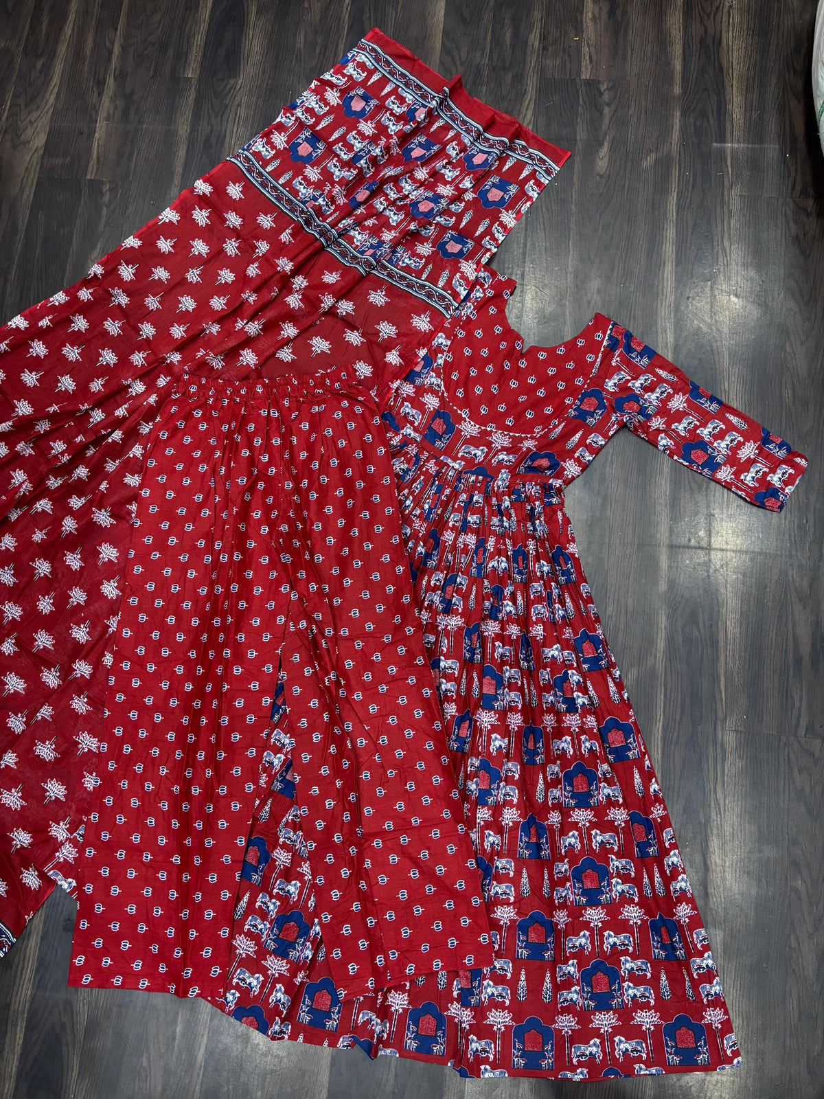 Readymade Soft Pure Cotton Three-Piece Suits