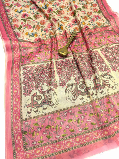 Linen Tissue Silk Saree – ₹999