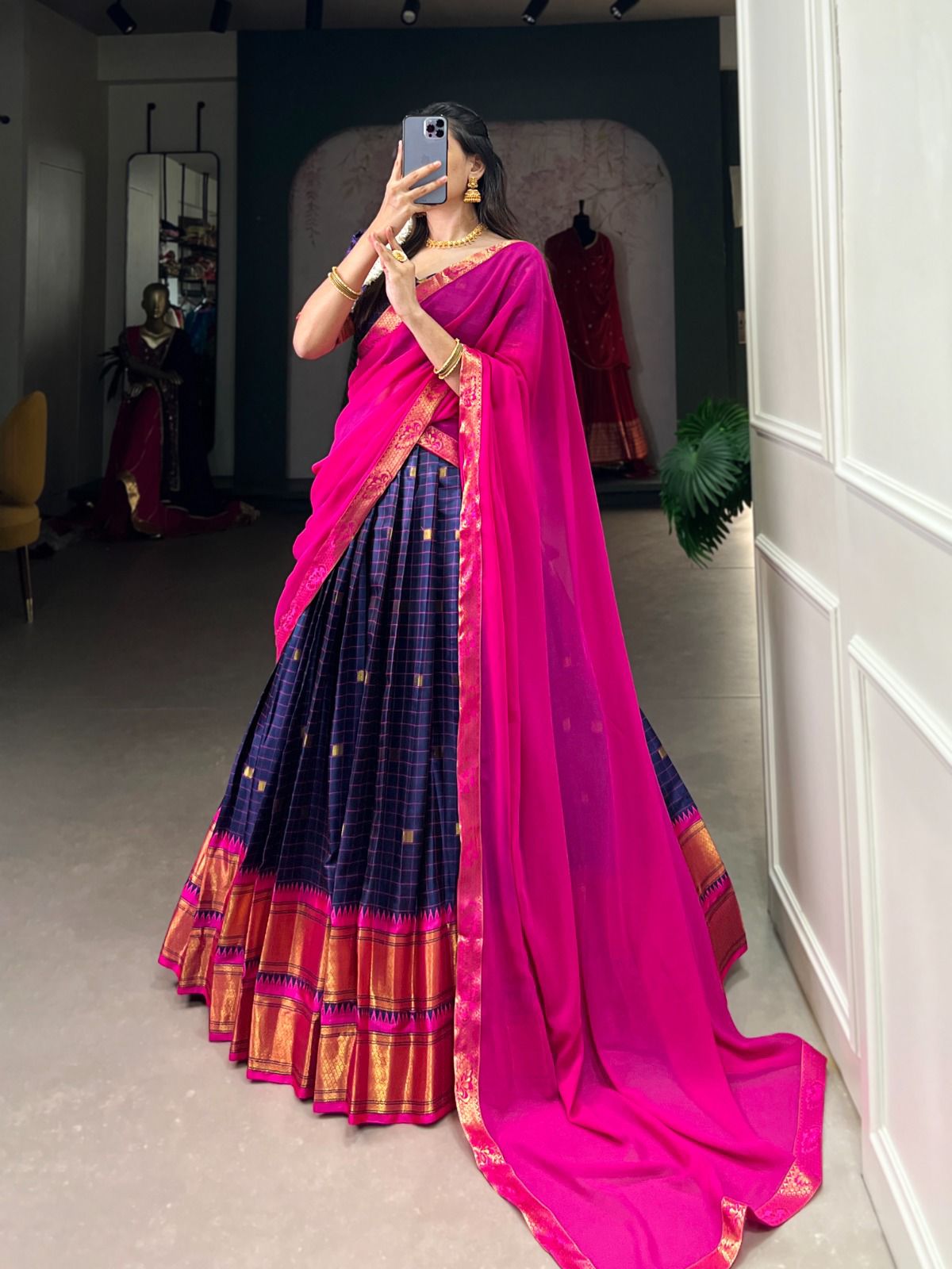Cotton Silk Dhavani Collection – ₹1399