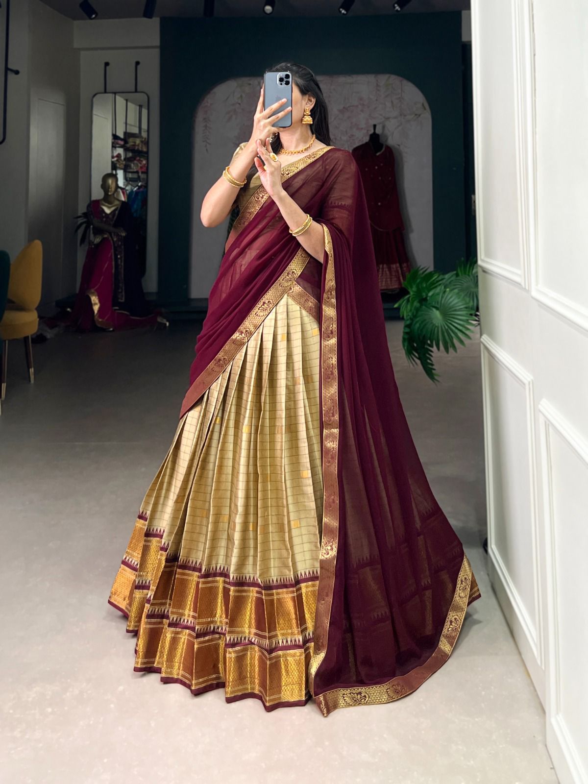 Cotton Silk Dhavani Collection – ₹1399