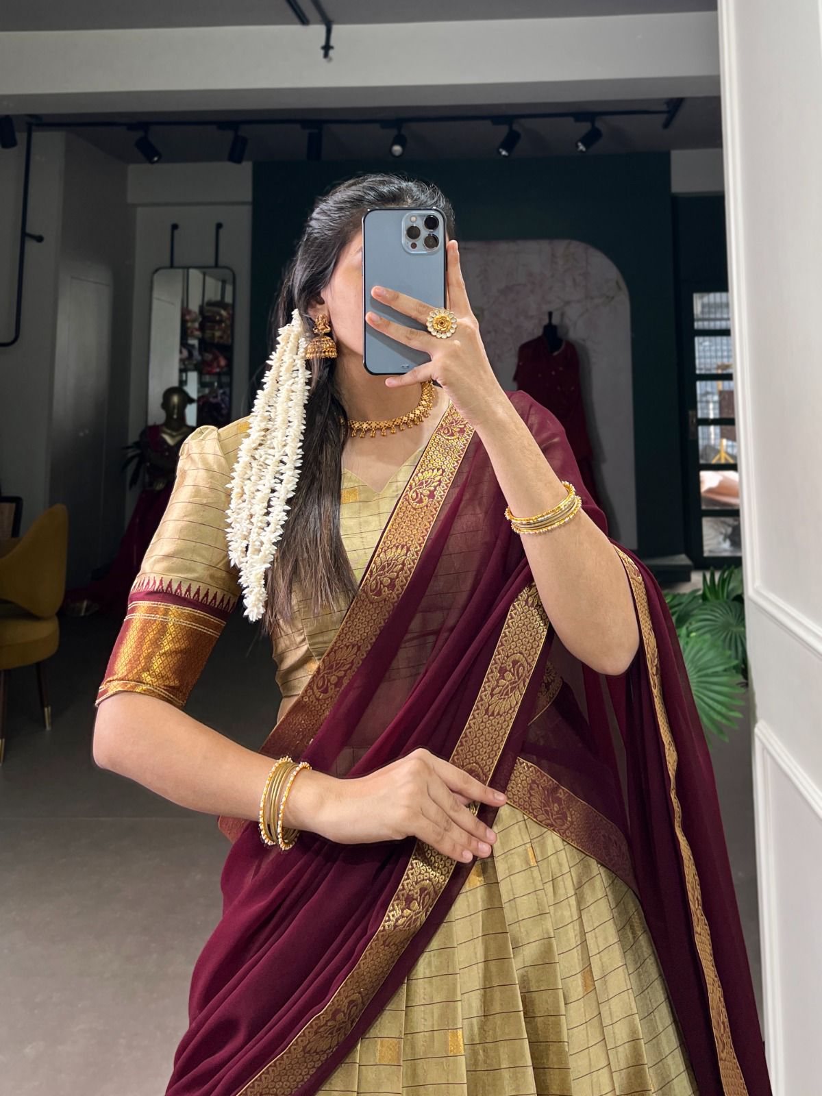 Cotton Silk Dhavani Collection – ₹1399