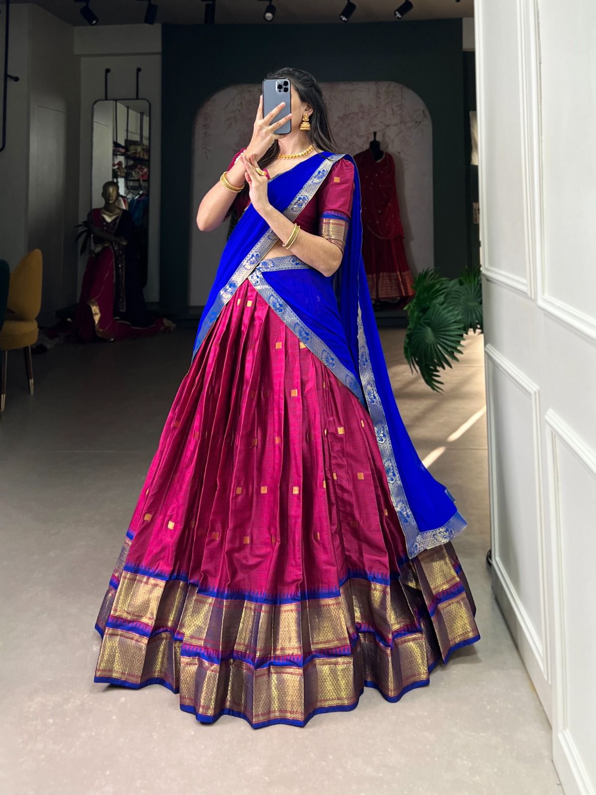 Cotton Silk Dhavani Collection – ₹1399