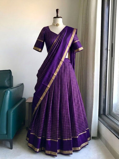 Georgette Viscose Skirt, Blouse & Dupatta Set – ₹1399