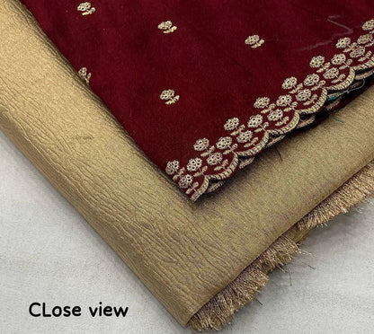 Banarasi Tissue Silk Saree with Embroidered Semi Silk Blouse – ₹1650