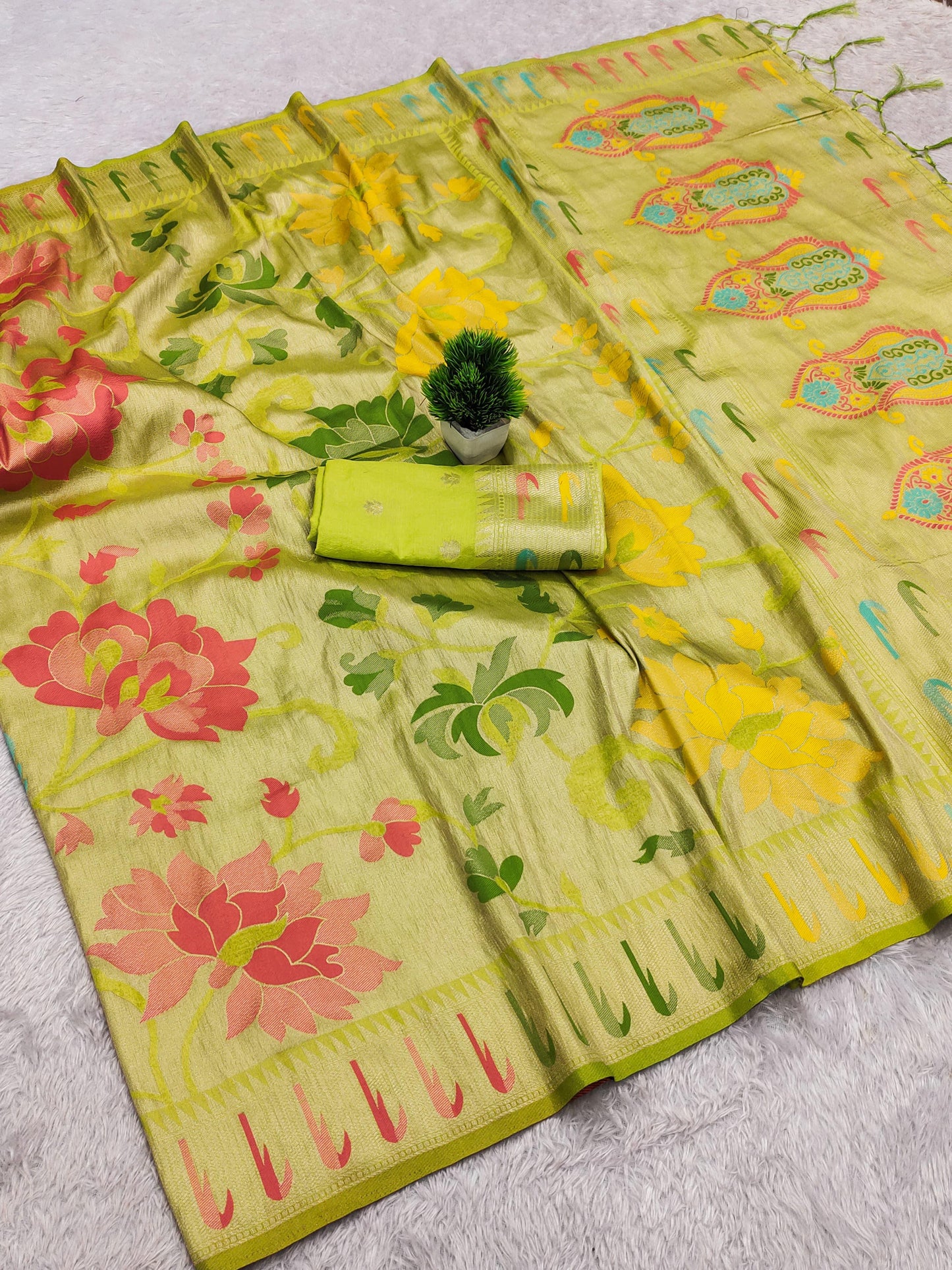 Tissue Paithani Silk Saree – ₹1450