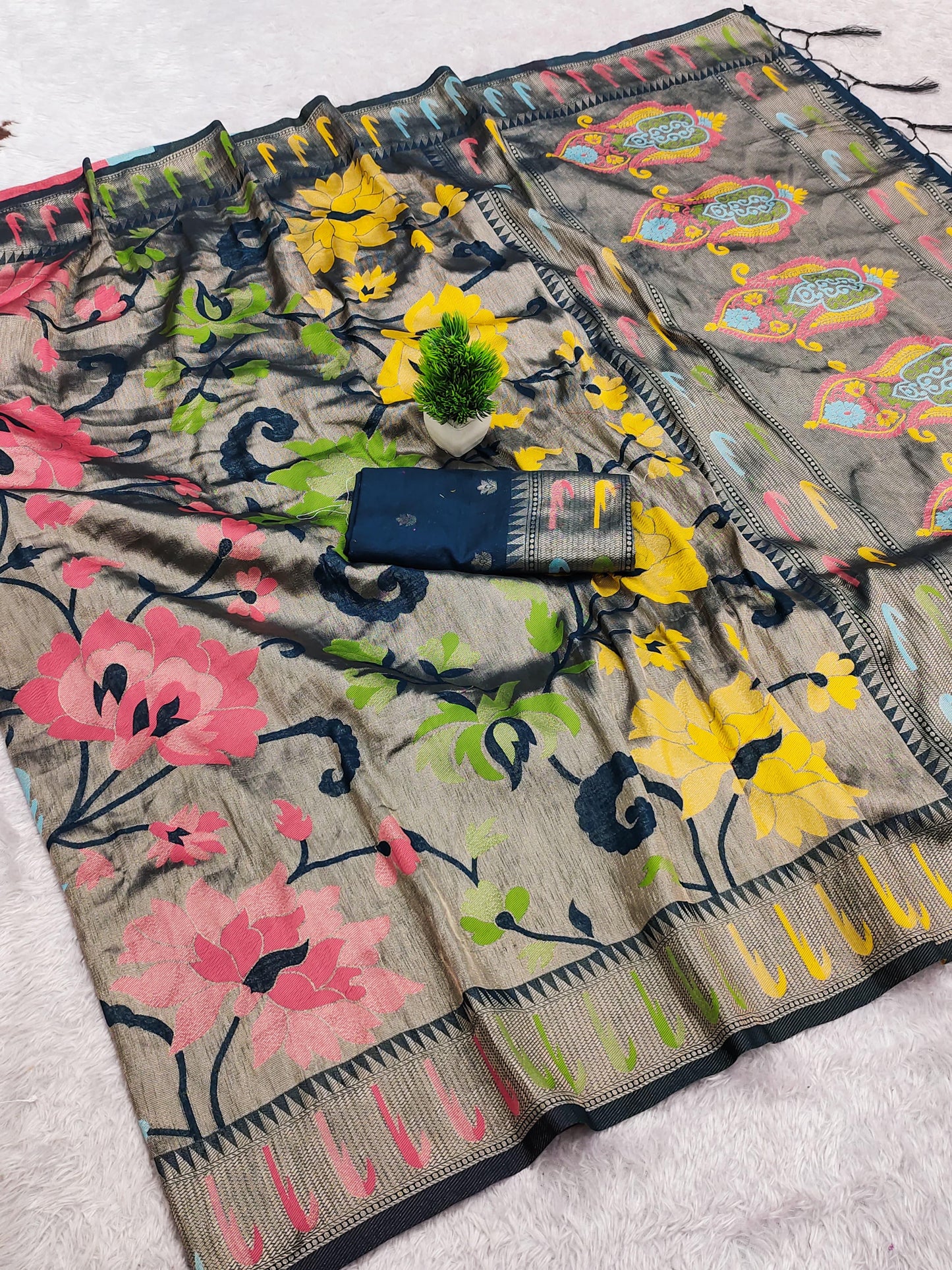 Tissue Paithani Silk Saree – ₹1450