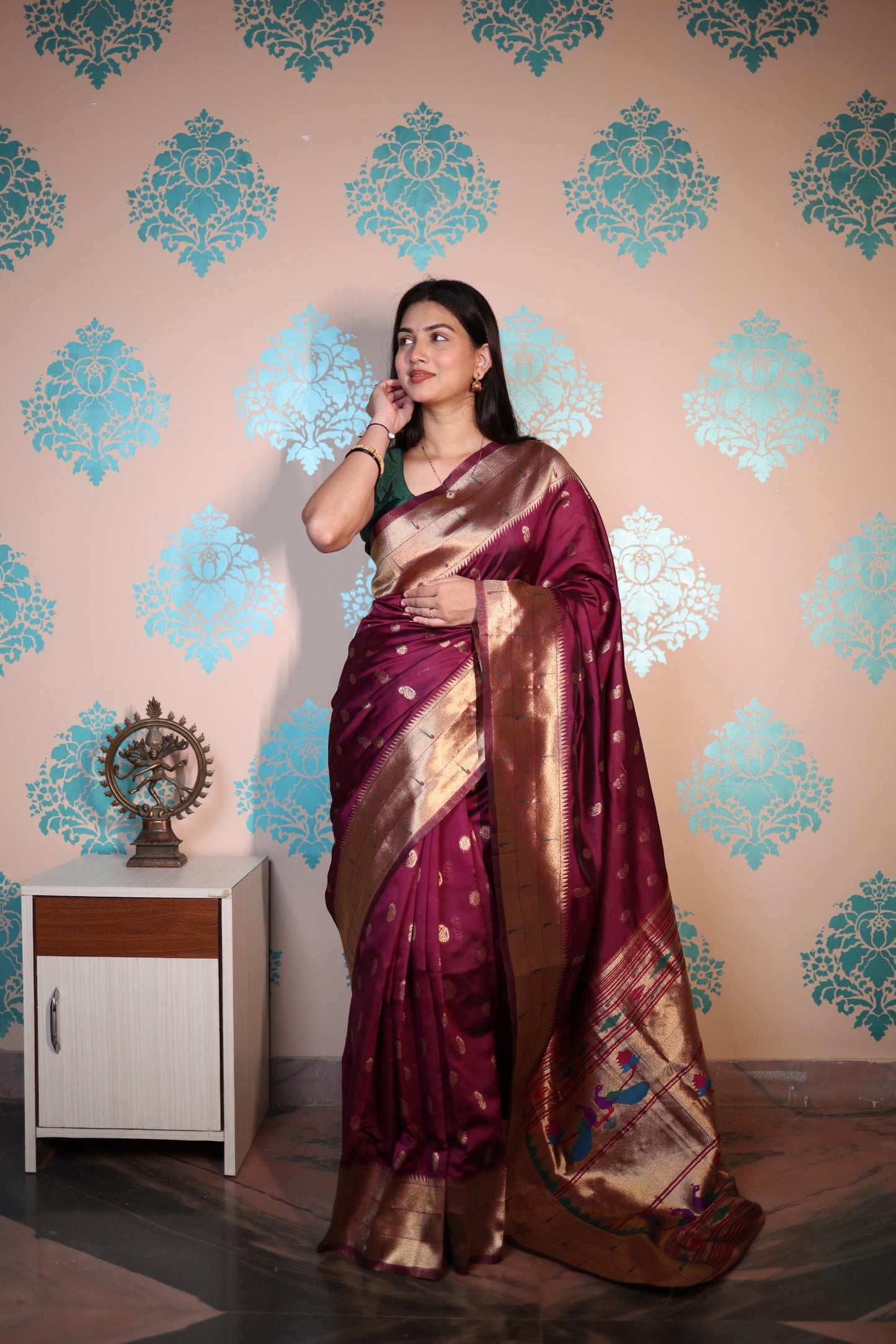 Soft Semi Paithani Silk Saree – ₹950