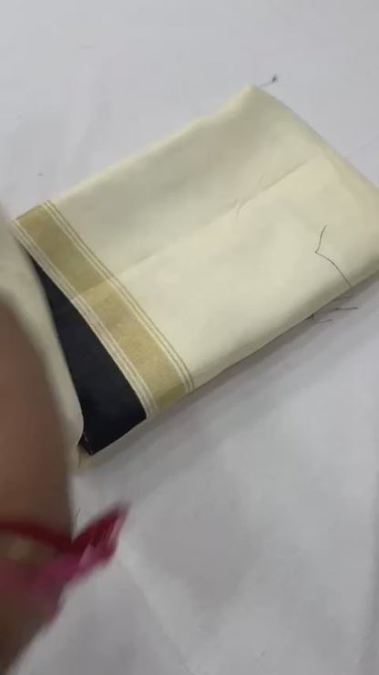 Khadi Silk Saree with HD Ikkat Style Print & Tassels