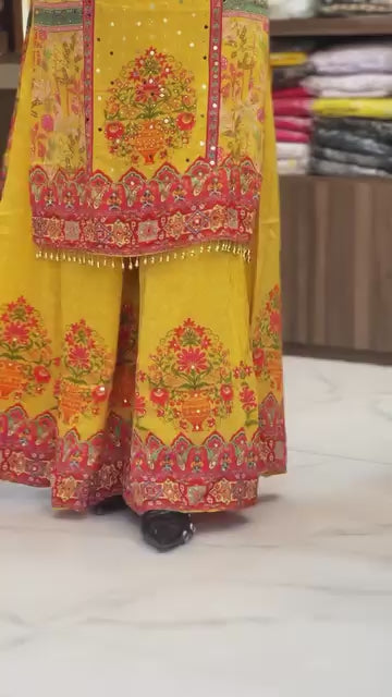 ST-219 – Designer Natural Silk Salwar Suit Set