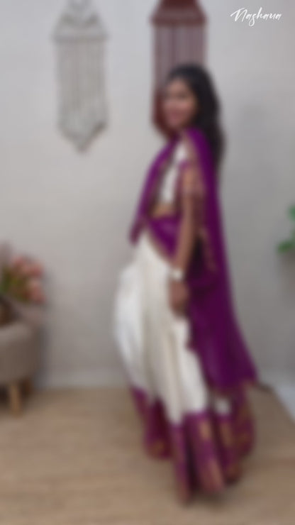 Jacquard Cotton Silk Dhavani Collection 1399