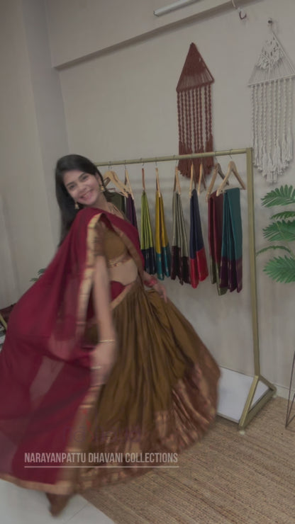 Narayan Petu Cotton Silk Dhavani 1399