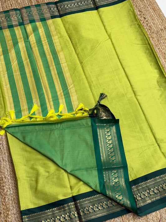 Cotton Silk Sarees with Jacquard Borders