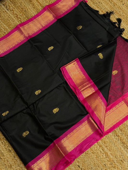 Cotton Silk Sarees with Jacquard Borders