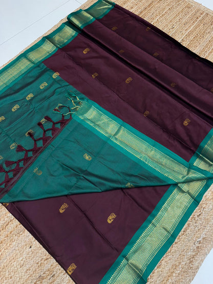 Cotton Silk Sarees with Jacquard Borders
