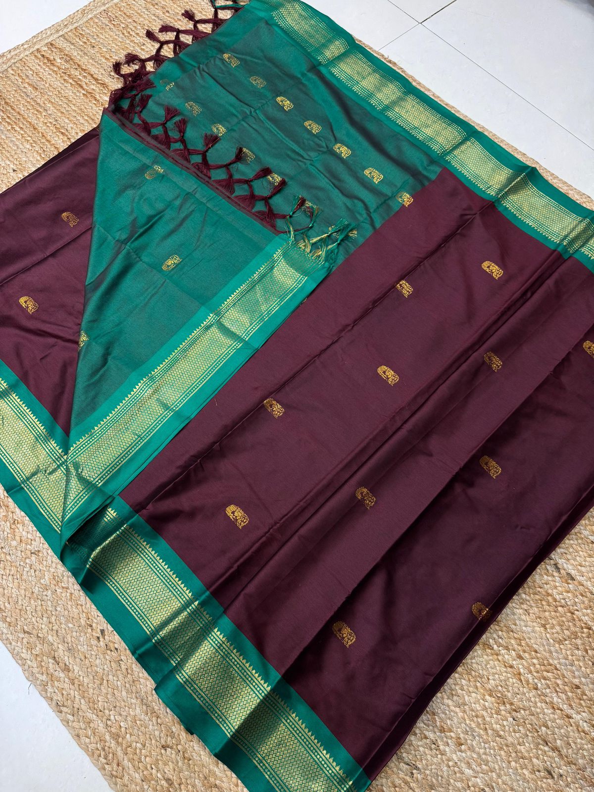 Cotton Silk Sarees with Jacquard Borders