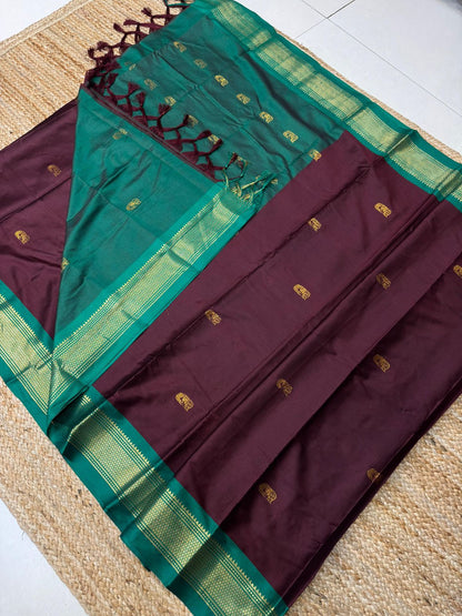 Cotton Silk Sarees with Jacquard Borders