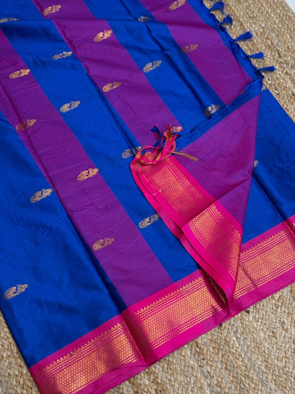 Cotton Silk Sarees with Jacquard Borders
