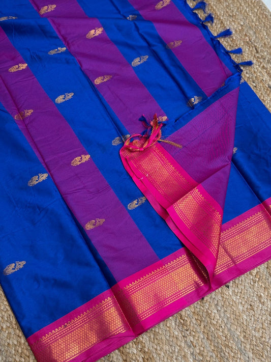 Cotton Silk Sarees with Jacquard Borders