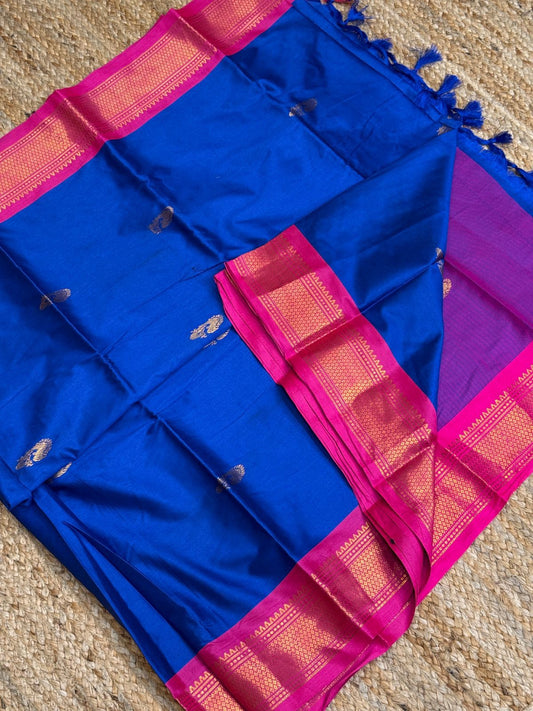 Cotton Silk Sarees with Jacquard Borders