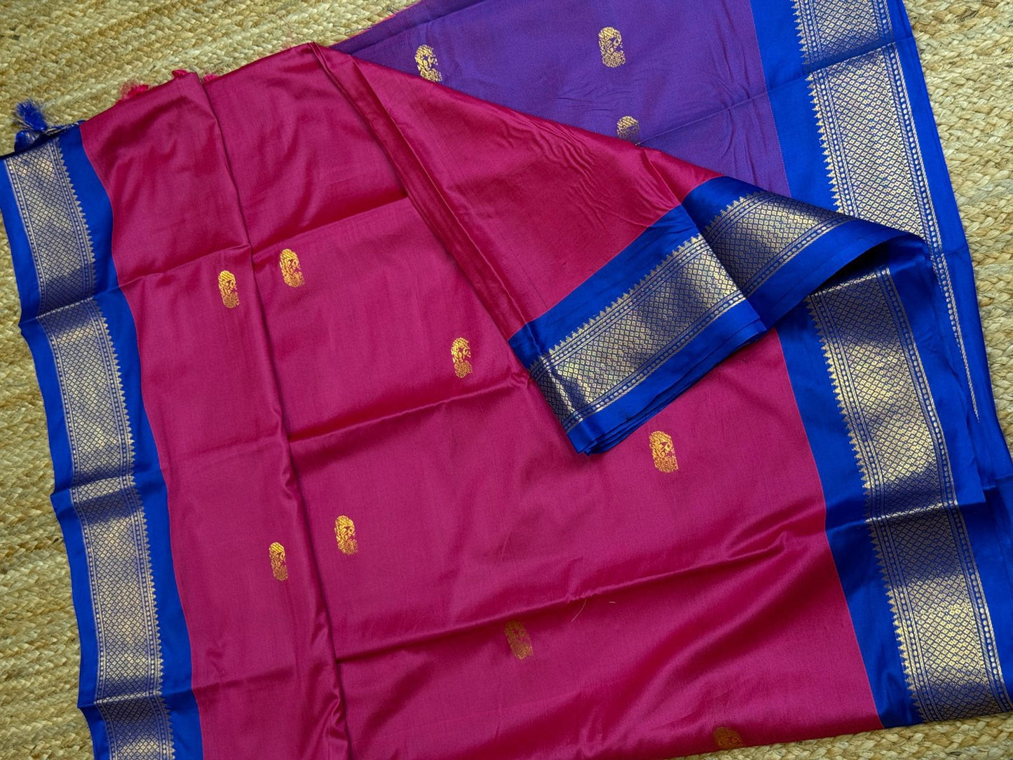 Cotton Silk Sarees with Jacquard Borders